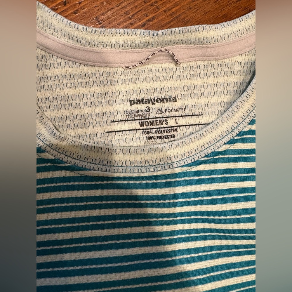 Patagonia Women’s Capilene 3 Mid-Weight Baselayer Set Bottom Sz M Pants & L Top - Picture 3 of 3